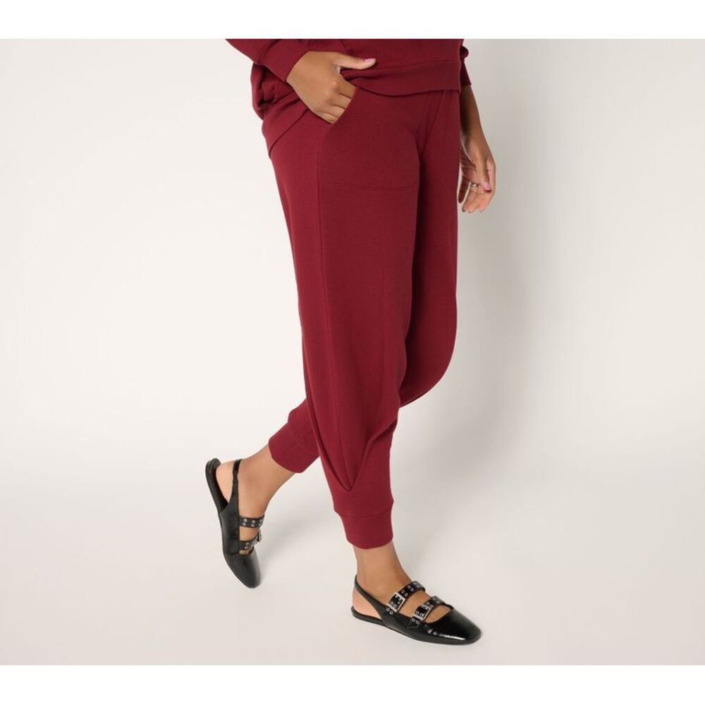 SUNNYLiFE Women's Plus Sz Pants 2X Carla Rockmore Collection Sculpted Red